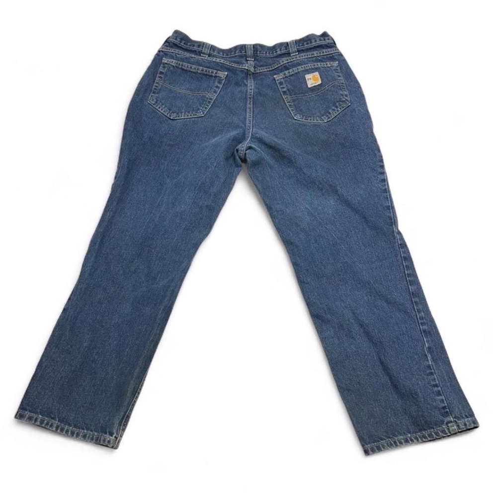 Carhartt FR Flame Resistant Work Jeans Mens 36x30 Blue Denim CAT 2 NFPA
